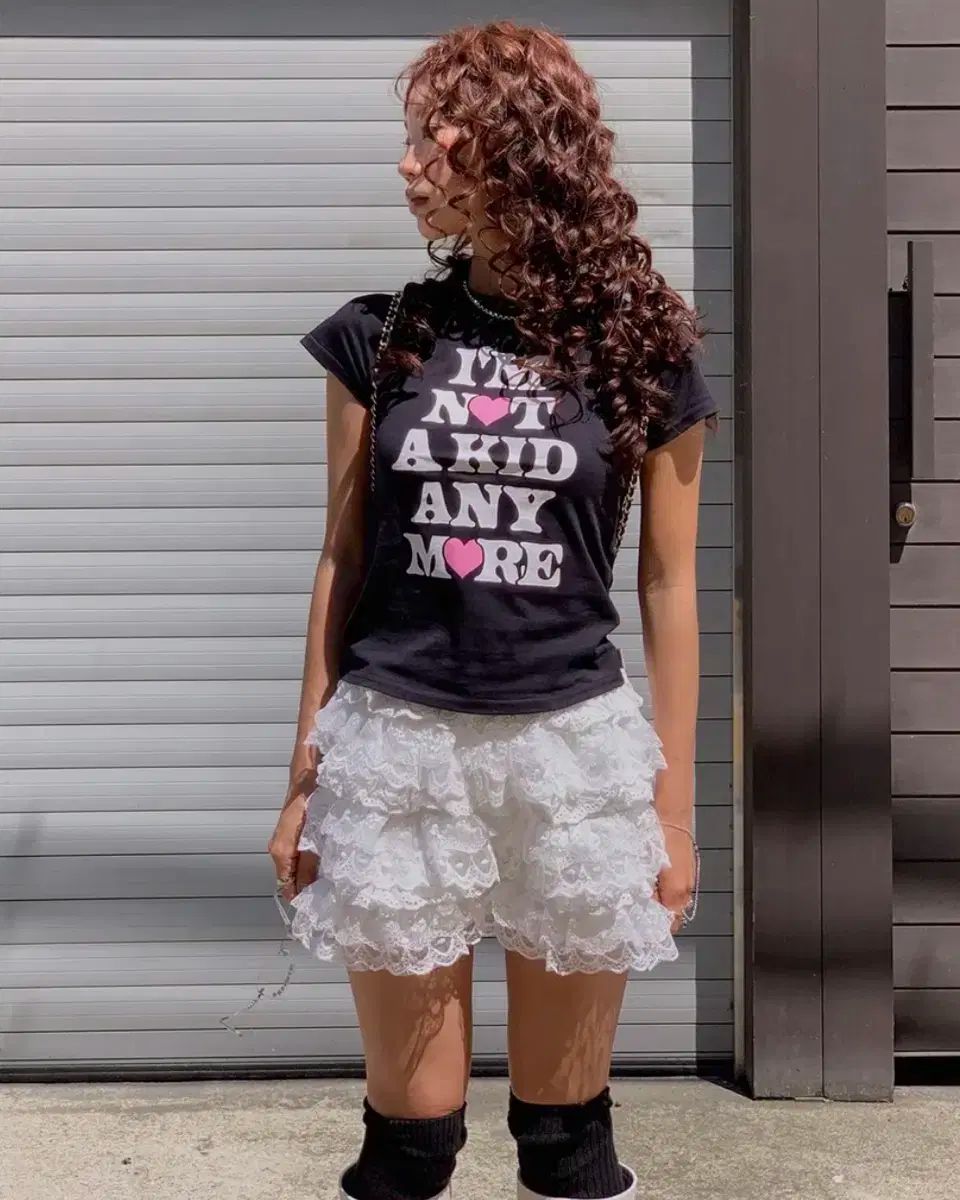 YOUHEE LACE BALLOON SKIRT SHORTS WHITE GULLKHAN_COM