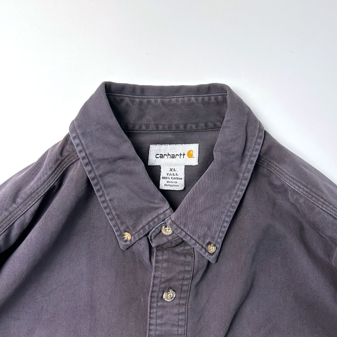 古着 carhartt ワークシャツ ジャケット ネイビー　サイズ2XL Carhartt カーハート シャツジャケット CPOジャケット XL