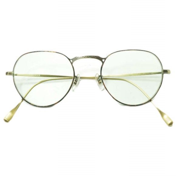 EYEVAN アイヴァン 日本製 FREED AG-C ボストンサングラス Antique Gold/Light Green(度入り) 47□20-145 眼鏡 メガネ EYEVAN アイヴァン 日本製 FREED AG-C ボストンサングラス Antique
