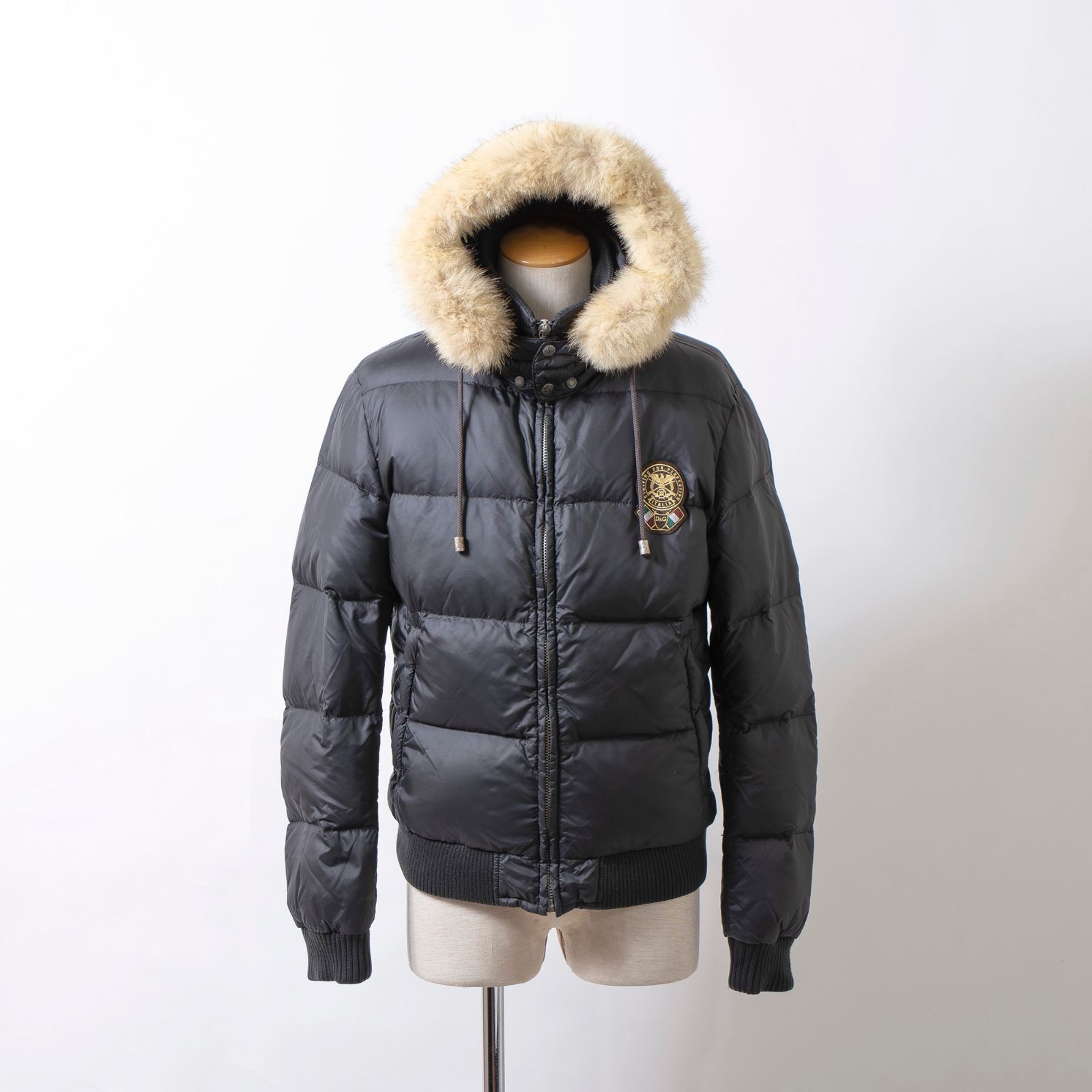 ドルチェ＆ガッバーナ D&G 中綿ジャケット ファー付き フード付き