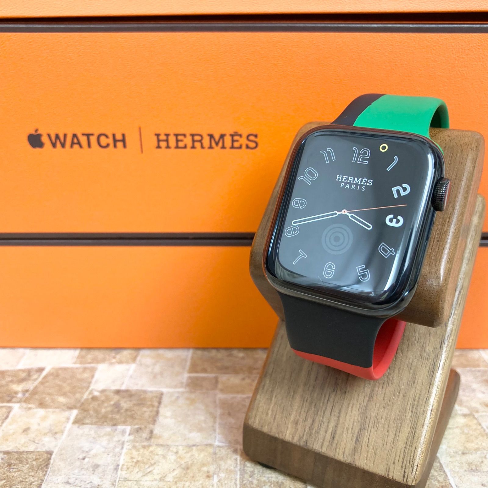 Apple Watch Hermes series6 44mm 箱付き アップルウォッチ BLACK  