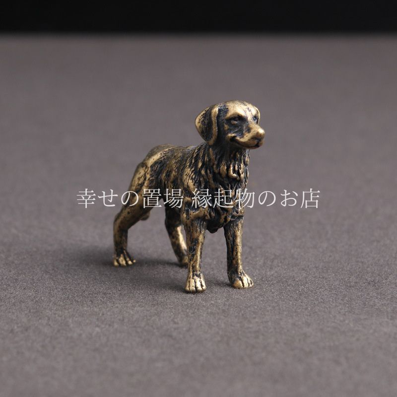 銅製 犬像 十二支(戌) 開運風水置物 新品 激安価額 ST164 犬の置物 招財銅製風水犬（寿寶盆） : 中国貿易公司ctc