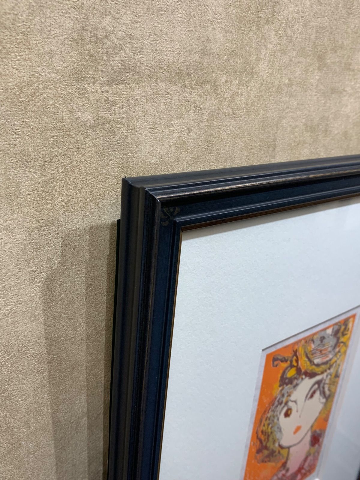 【新作】【額装品】永瀬義朗（ながせよしろう）「帽子の少女」セリグラフ　版画　限定版画　作家直筆サイン　NAGASE Yoshiro　美術品 新作】【額装品】永瀬義朗（ながせよしろう）「帽子の少女」セリグラフ