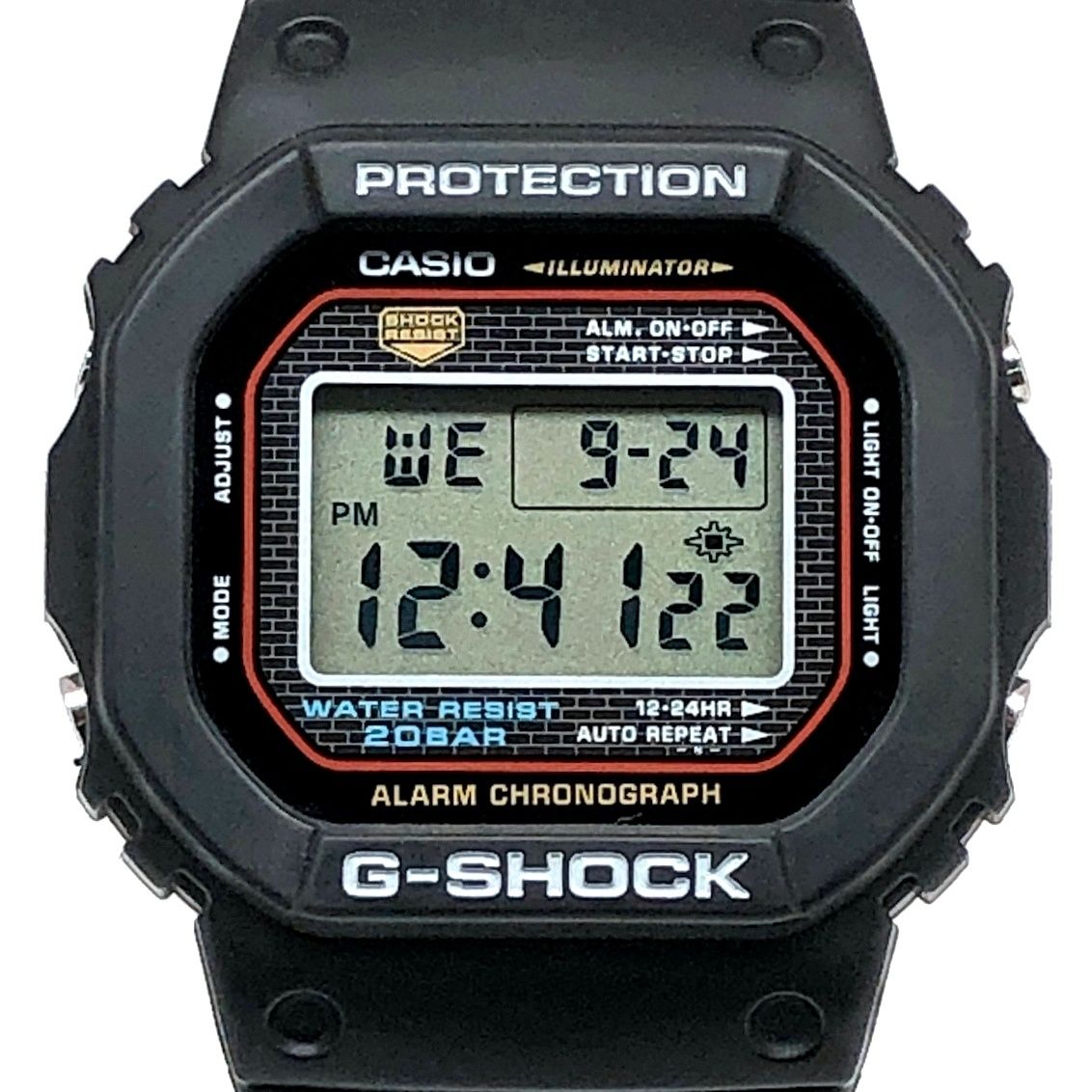 G-SHOCK ジーショック DW-5000-1 初代復刻 初号機DW-5000C復刻モデル スクリューバック ELバックライト 2001年3月発売