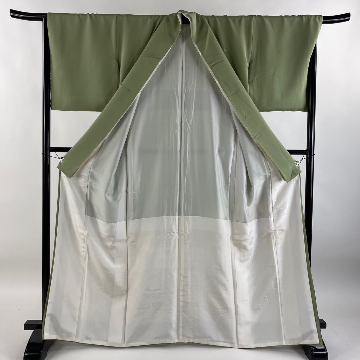 色留袖 身丈163cm 裄丈66cm M 袷 松尾光琳 落款 蔦 道長取り 銀