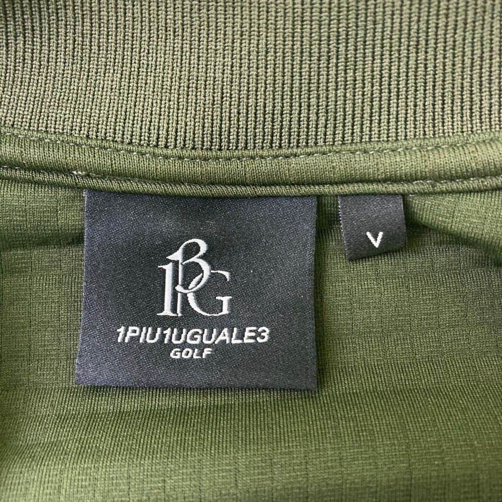 サイズ：5 1PIU1UGUALE3 GOLF GRT236 長袖襟付きTシャツ  グリーン系 [240101420622] ゴルフウェア メンズ ストスト 1PIU1UGUALE3 GOLF GRT236 長袖襟付きTシャツ ブラック系 5