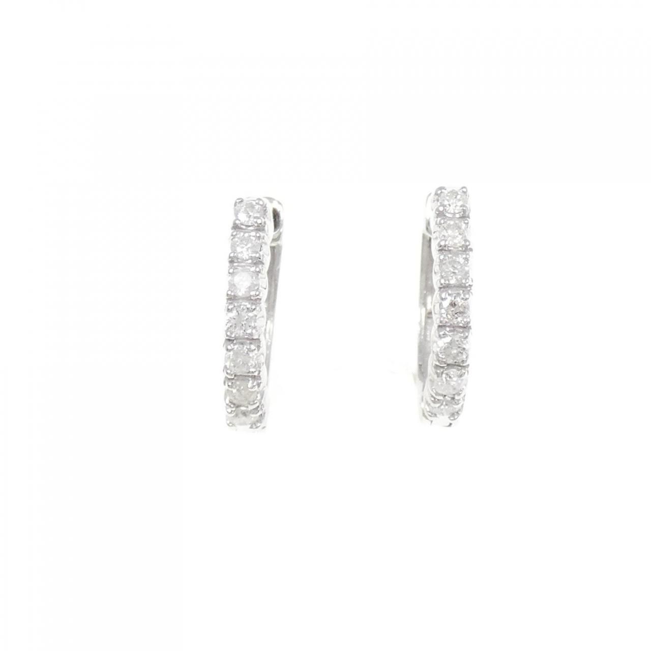 K14WG ダイヤピアス K14WG ダイヤモンド ピアス 0.30CT