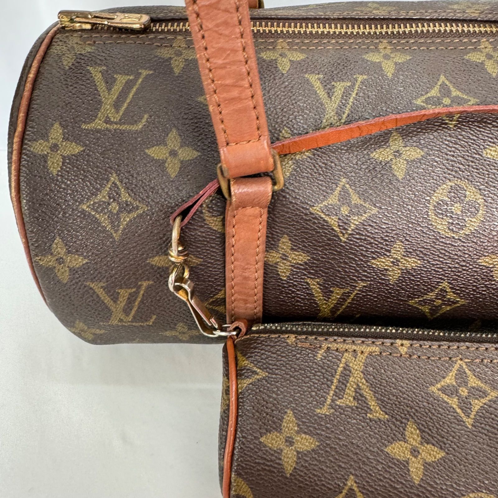 LOUIS VUITTON ルイヴィトン パピヨン30 親子バッグ 筒形 ポーチバッグ - メルカリ