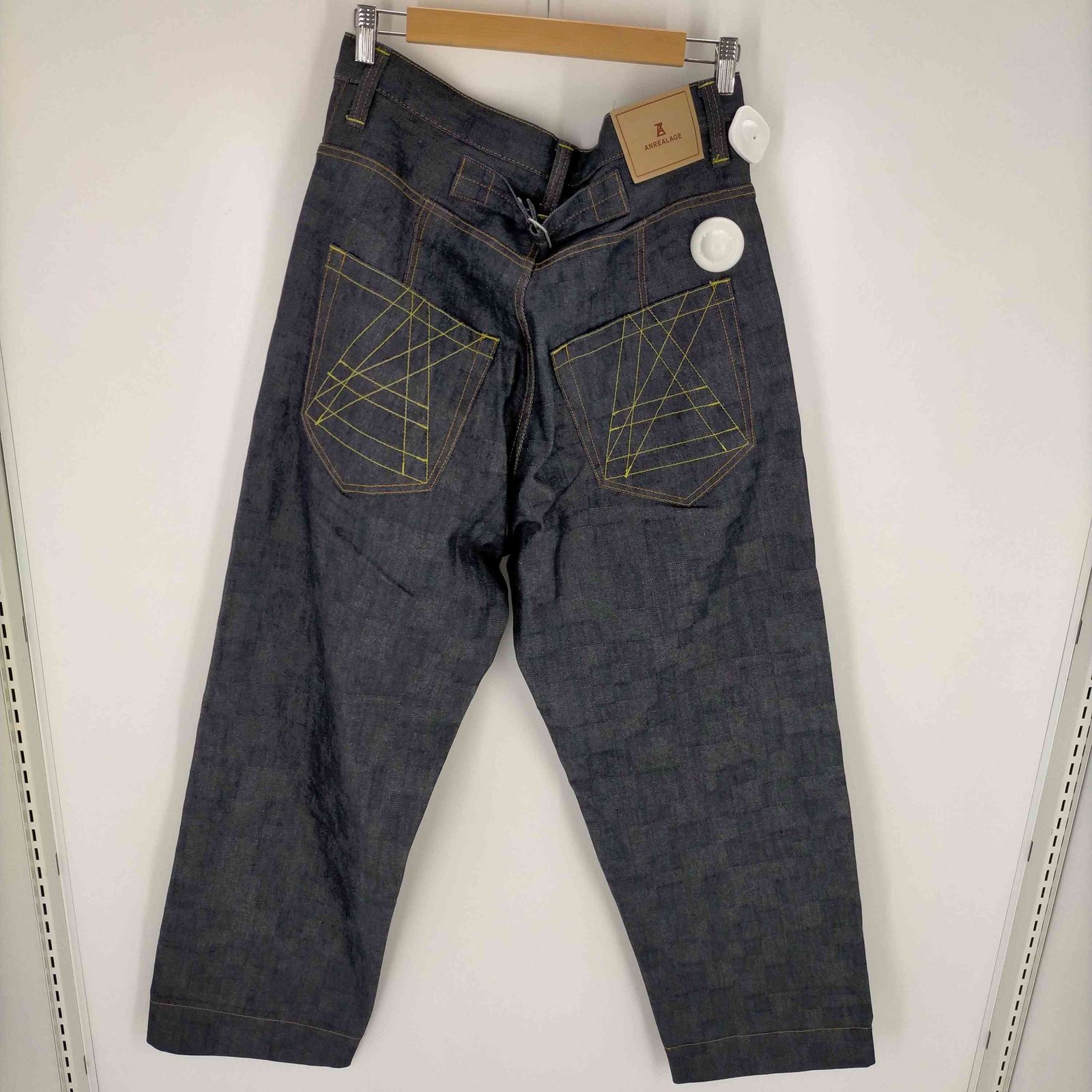 アンリアレイジ ANREALAGE AZ WIDE DENIM PANTS メンズ JPN:M アンリアレイジ ANREALAGE AZ WIDE DENIM PANTS メンズ JPN:M