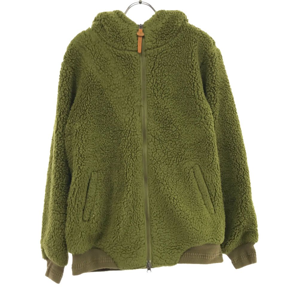 ハイベック フード付き フリース ボアジャケット 2 グリーン系