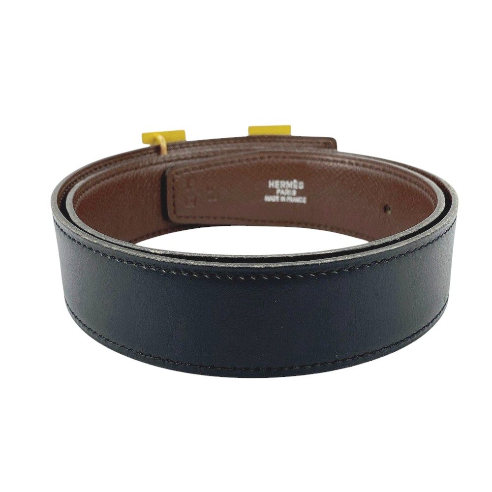 エルメス コンスタンス　◻︎C刻印 ベルト ブラック　ブラウン レザー HERMES(エルメス) 03's CONSTANCE belt/コンスタンス Hバックル