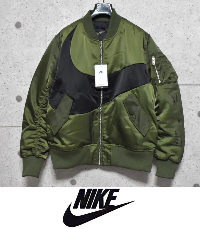 NIKE BIG SWOOSH ボンバージャケット MA-1 リバーシブル NIKE SYNFL