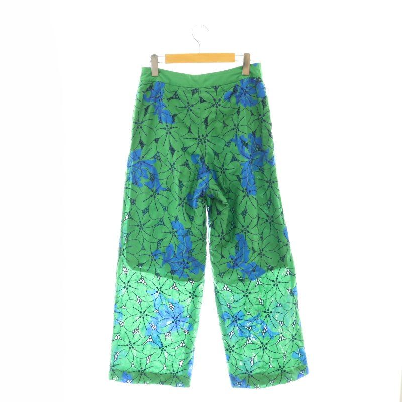 TOMORROWLAND アイレットハイビスカス ストレートパンツ アイレットハイビスカス ストレートパンツ | maison