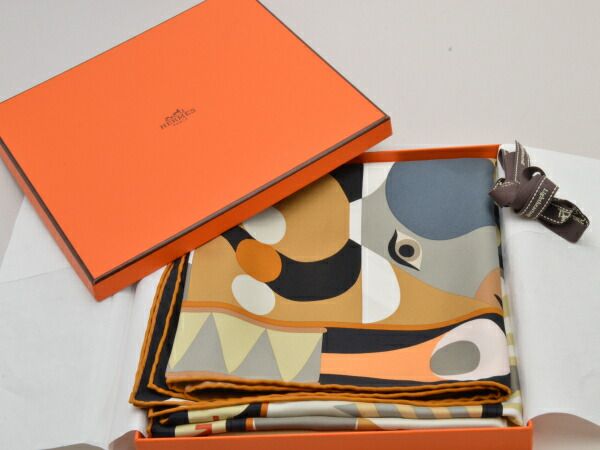 HERMES/エルメス カレ90 プロヴァンス地方の踊り スカーフ i_041