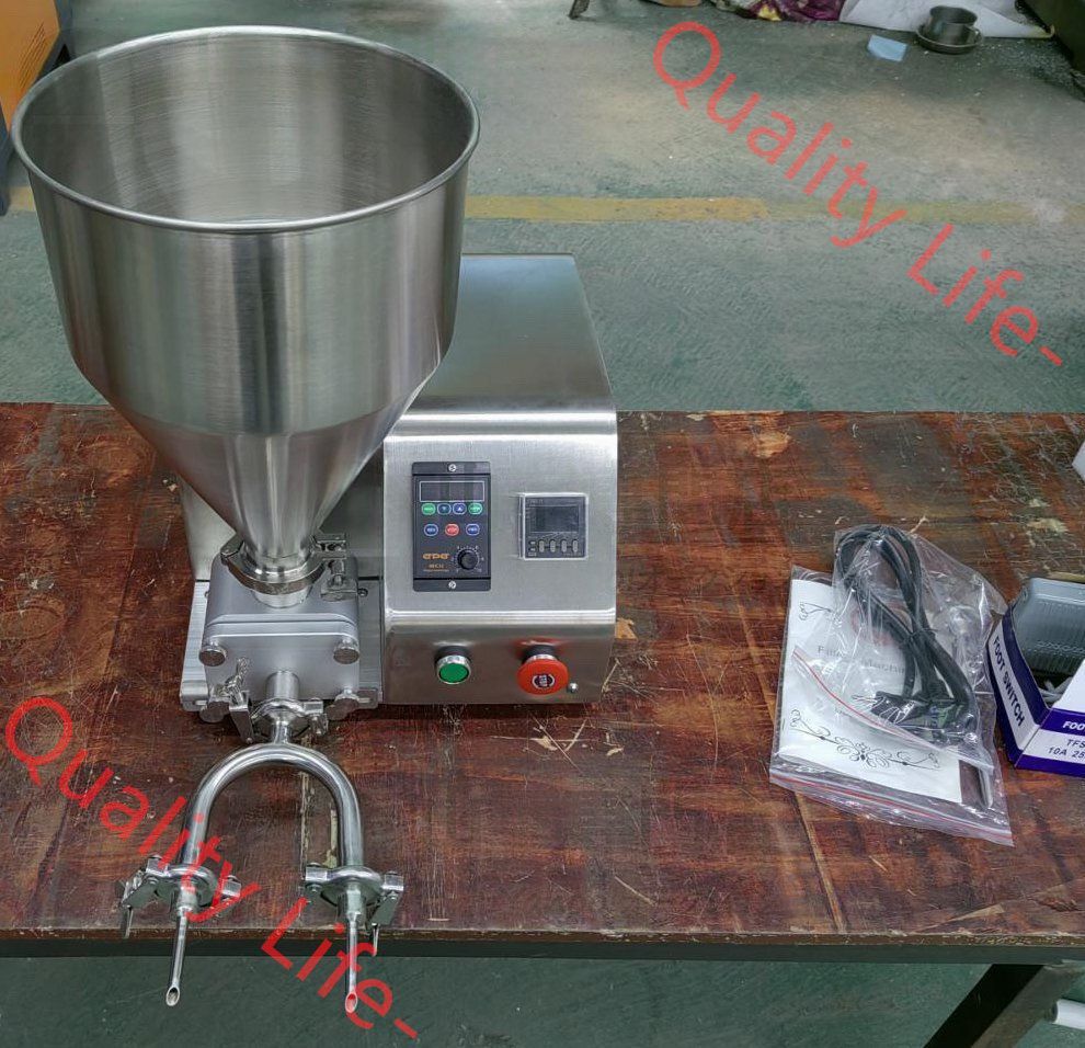 卓上型充填機 自動 クリーム用充填機 シュークリーム注入機 ２口注入ノズル 単相 1 0０V|業務用