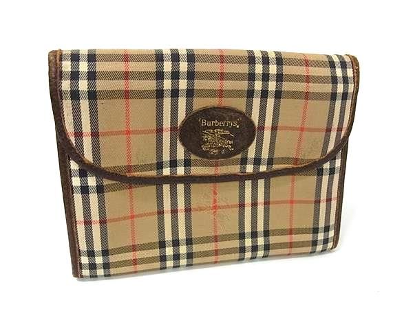 バーバリーズ Burberrys名刺入れ ノバチェック ブラウン Burberrys