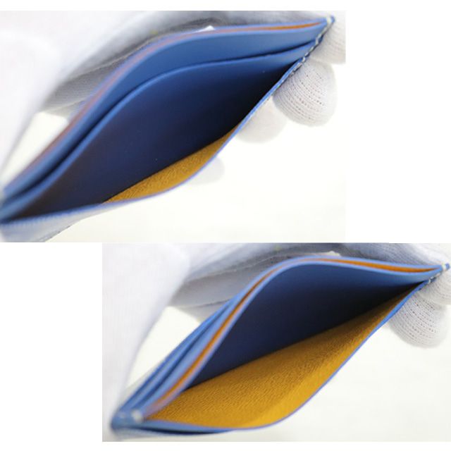 未使用品）ゴヤール GOYARD サンシュルピス カードケース PVC ブルー  