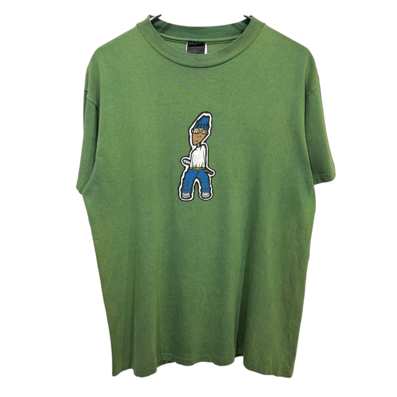 Rare】 90s Front Old Skate Print T-Shirt Made in USA 【M