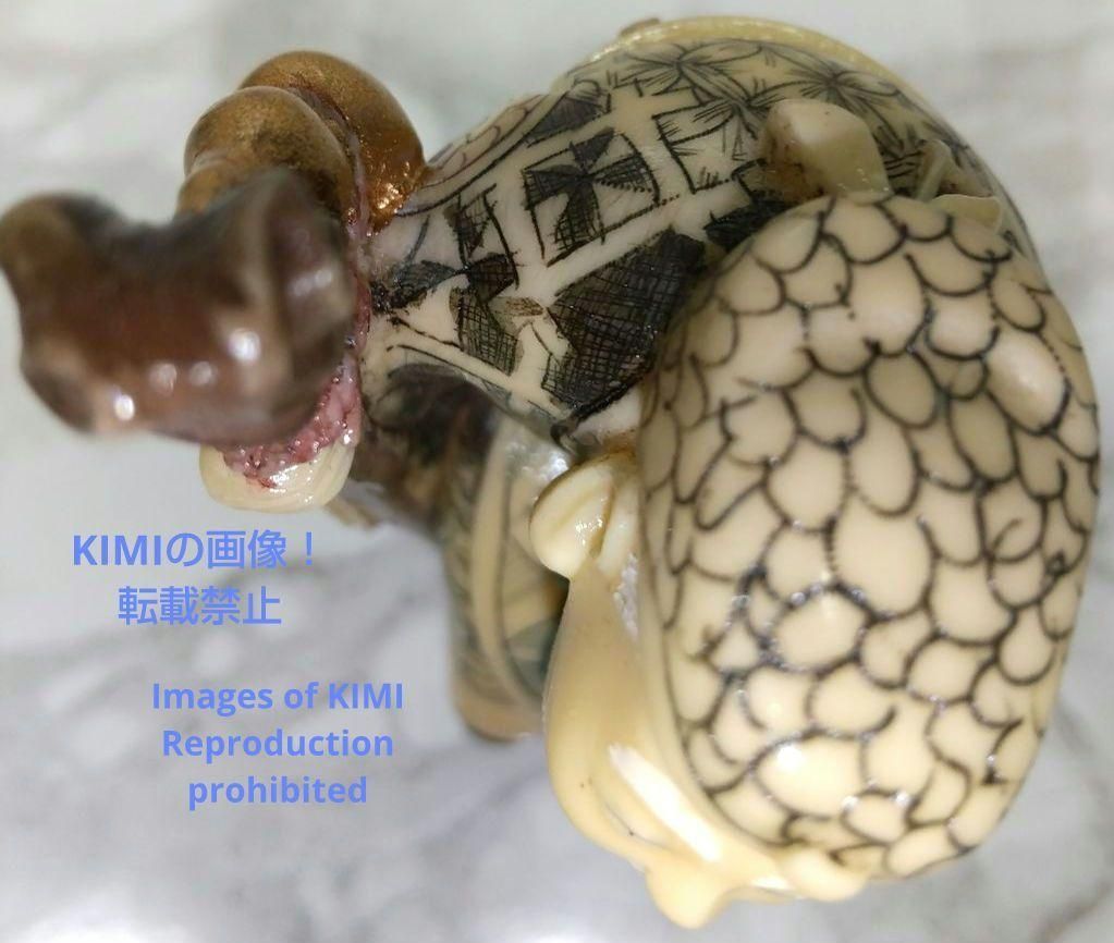 置根付 寿老人 Jurojin 七福神 極細工 在銘 雅俊 Netsuke 仏像 置根付 寿老人 Jurojin 七福神 極細工 在銘 雅俊 Netsuke 仏像