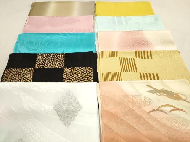 平和屋着物 和装小物 帯揚げ10枚セット 正絹 DAAV2487xg