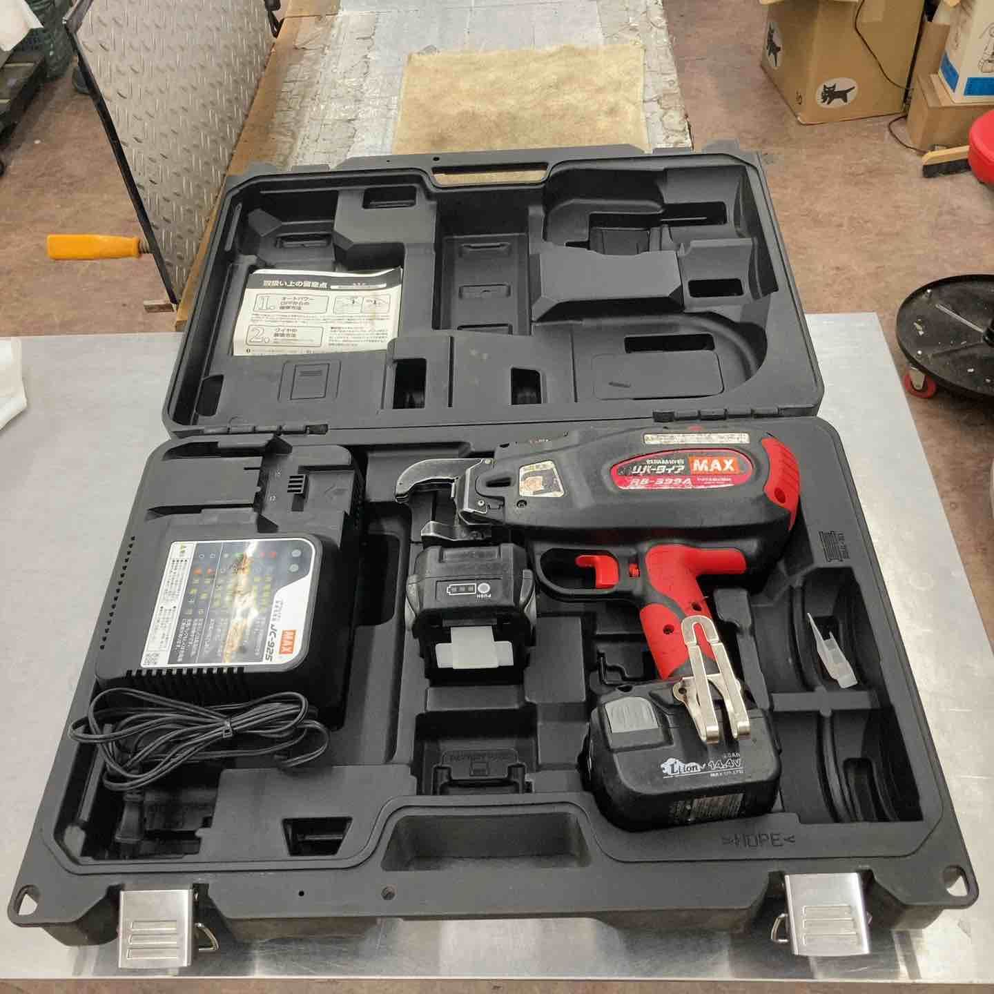 MAX マックス 鉄筋結束機 リバータイア RB-399A-FB2C 14.4V電池パック2 
