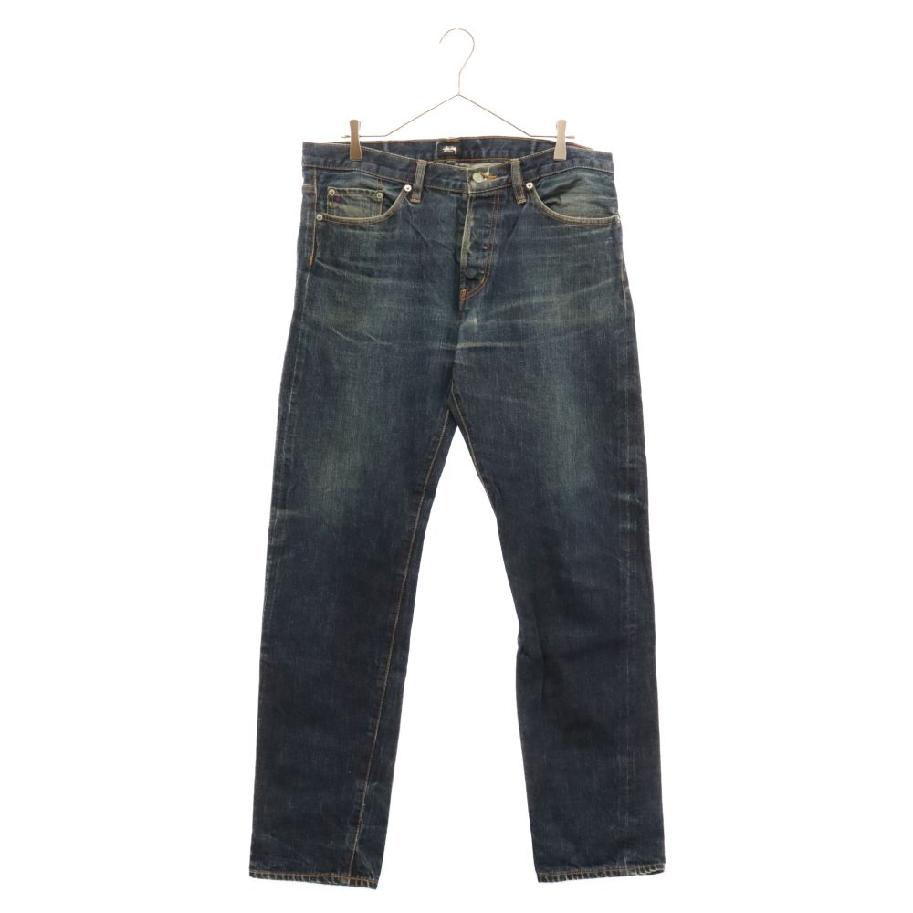 STUSSY (ステューシー) DELUXE ストレート デニム パンツ ジーンズ インディゴ