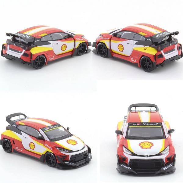 1/64　POPRACE　TOYOTA　トヨタ　SHELL PANDEM GR YARIS　ヤリス　シェル　pop race　ミニカー　ジオラマ　 拓意●Ｍ１３２