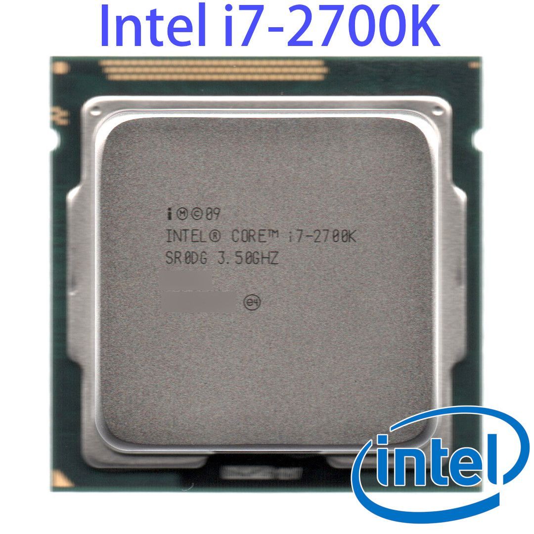 Intel Core i7-2700K 4コア8スレッド 3.5 GHz ターボブースト時 3.9 GHz 8MBキャッシュ 95W 動作確認済品【中古】