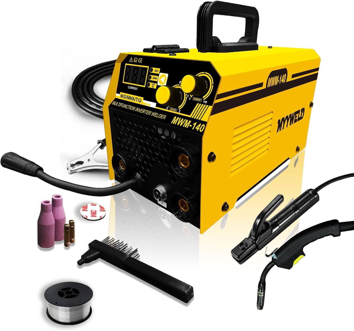 半自動溶接機MYYWELD MWM-140 MIG/MMA/LIFT TIG ノンガス溶接機 100V 