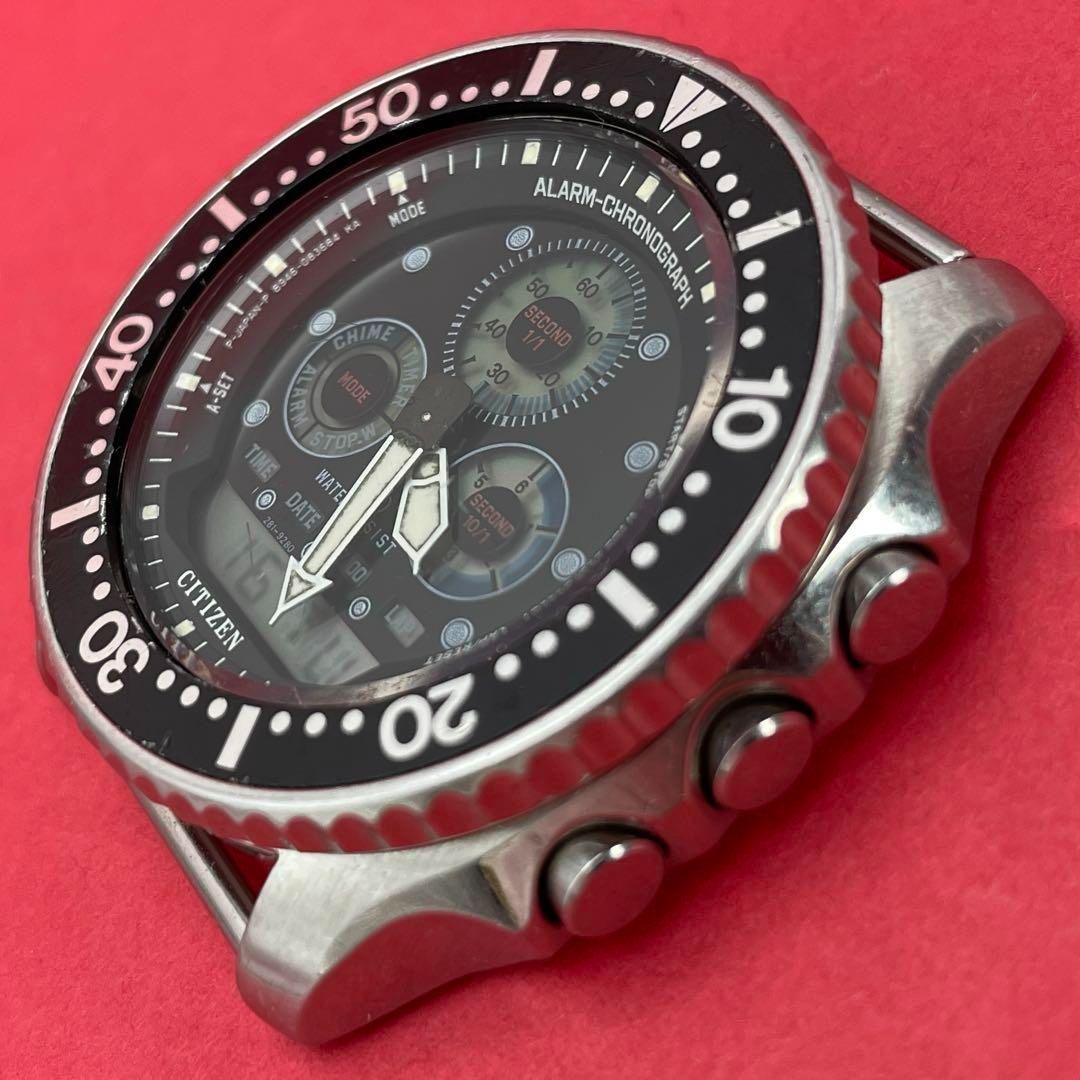 シチズン 腕時計 エアダイバーズ チタニウム クォーツ 中古品 (14085) CITIZEN 8946-085604 デジアナジェットダイバー クロノグラフ
