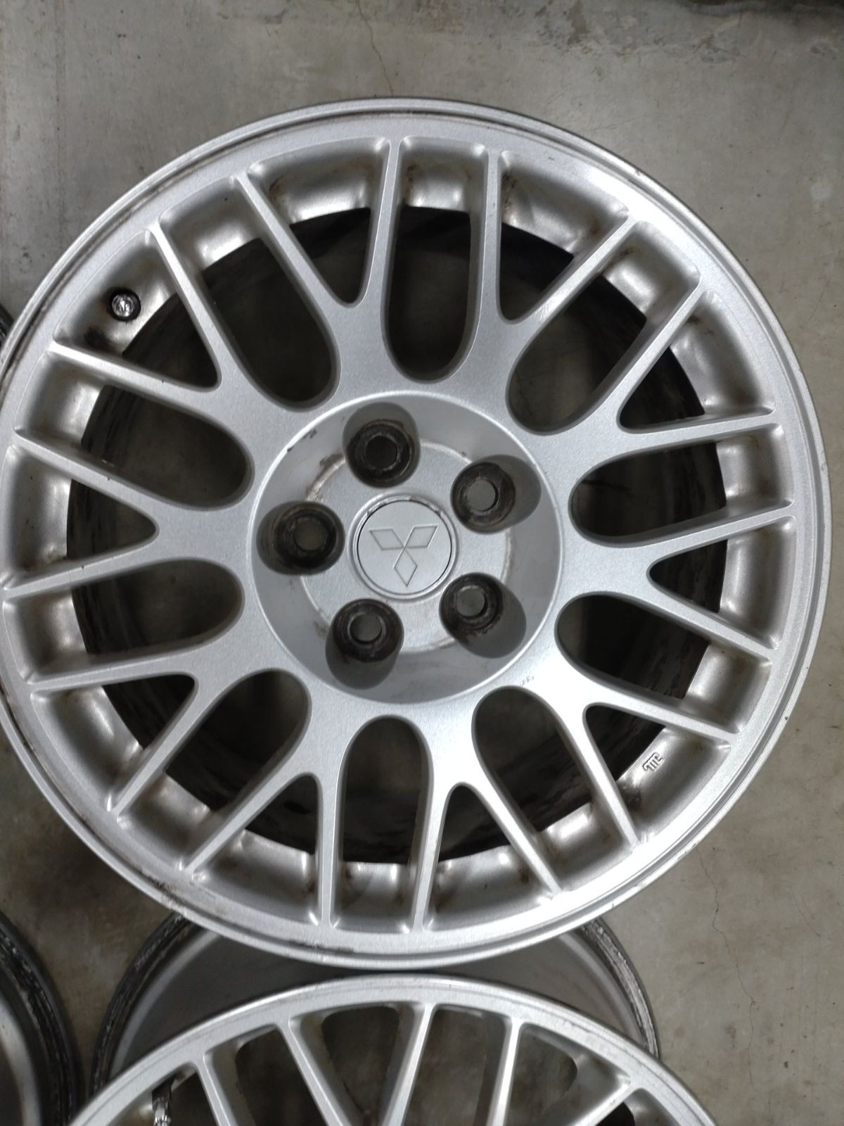 三菱ランエボ9純正 ENKEI製アルミホイール4本SET 三菱純正（エンケイ製