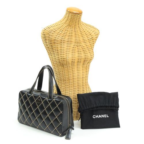 シャネル CHANEL ワイルドステッチ ハンドバッグ レザー A20666 トート