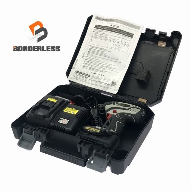 ♥品 EARTH MAN アースマン 充電式インパクトレンチ IW-180LiB バッテリー1個 18V 3.0Ah 充電器 ケース付 コードレス