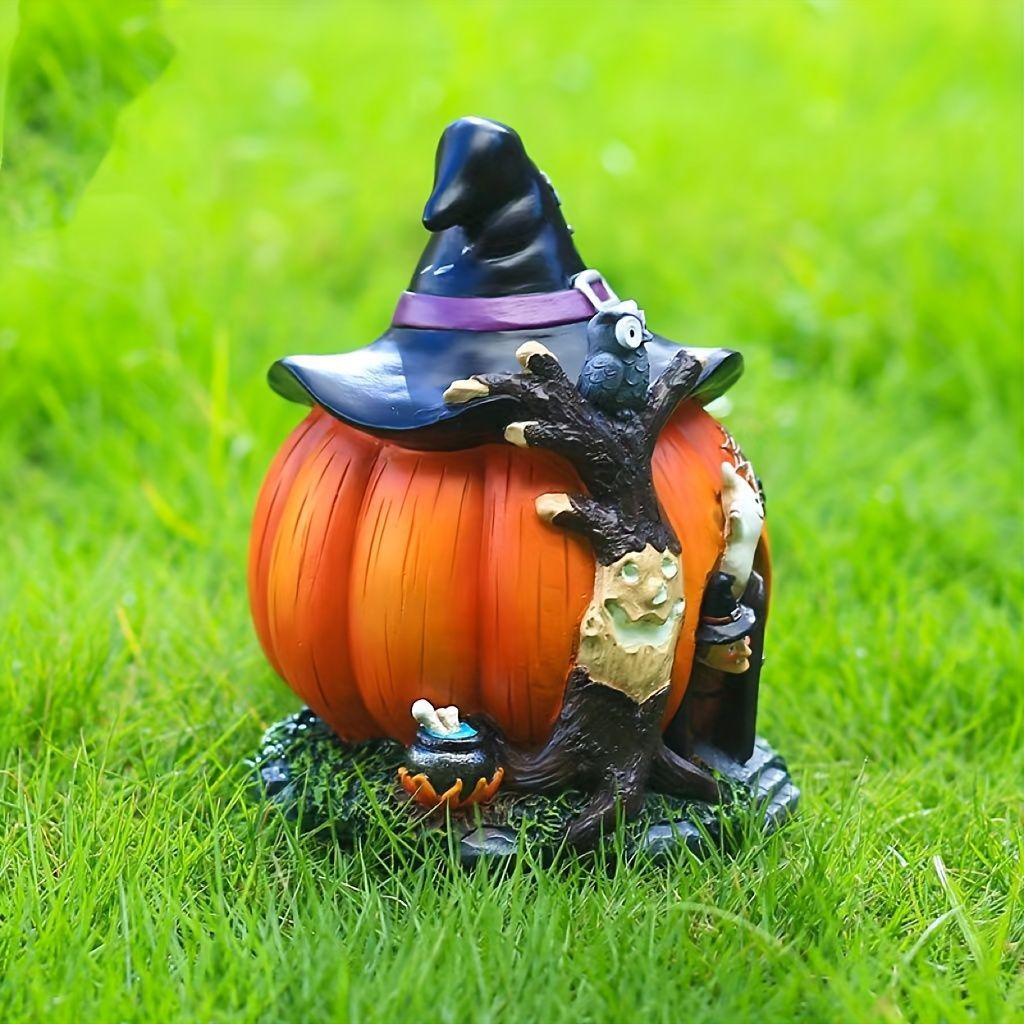 ハロウィン 置物 オブジェ ガーデンオーナメント カボチャハウス