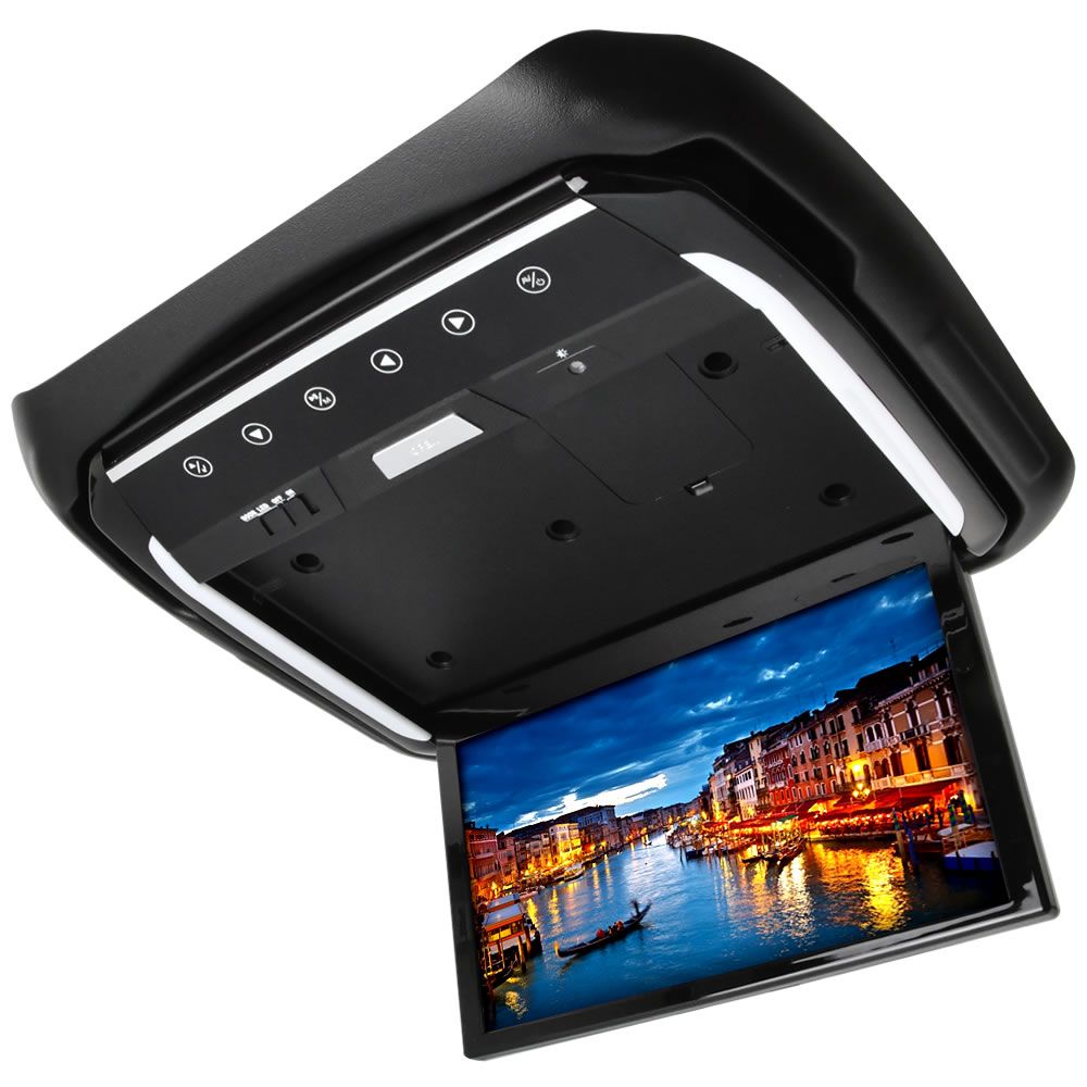 C27 セレナ セレナハイウェイスター フリップダウンモニター ＋ 取付キット 化粧パネルブラック 13.3インチ 日本語説明書付