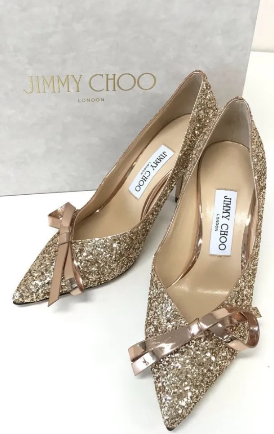 θ JIMMY CHOO/ジミーチュウ パンプス スカーレット85 グリッター