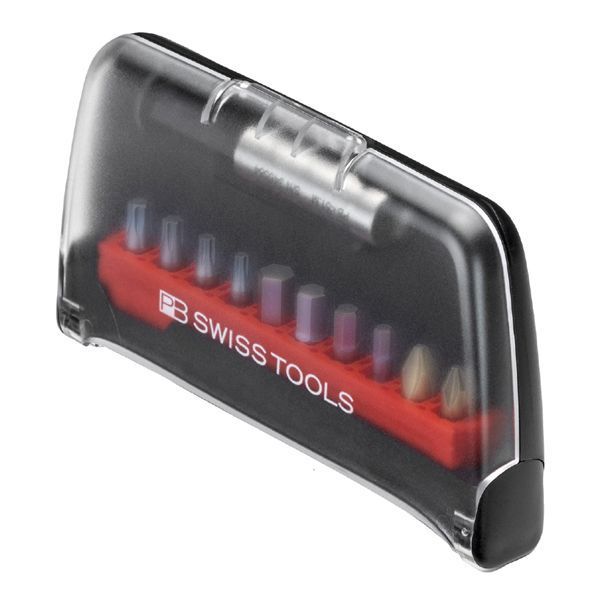PB SWISS TOOLS ピービースイスツールズ 10本組 ショートタイプ ドライバービット ケース付 C6.700BC