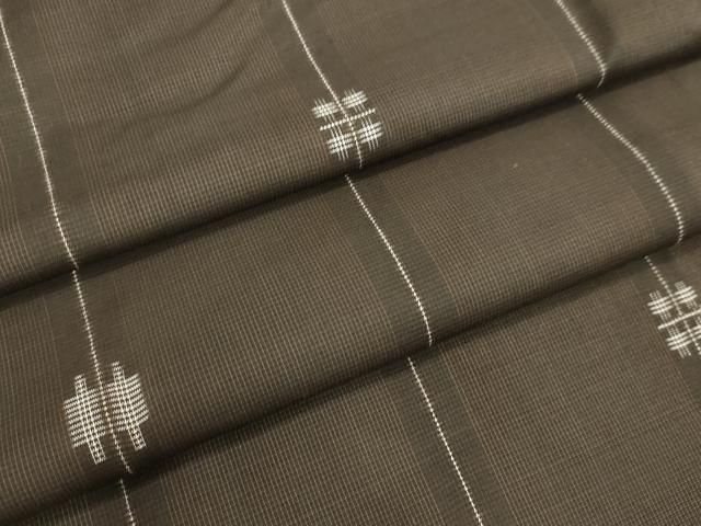 平和屋着物○本場大島紬 9マルキ 変わり間道 正絹 逸品 DAAV8594tw