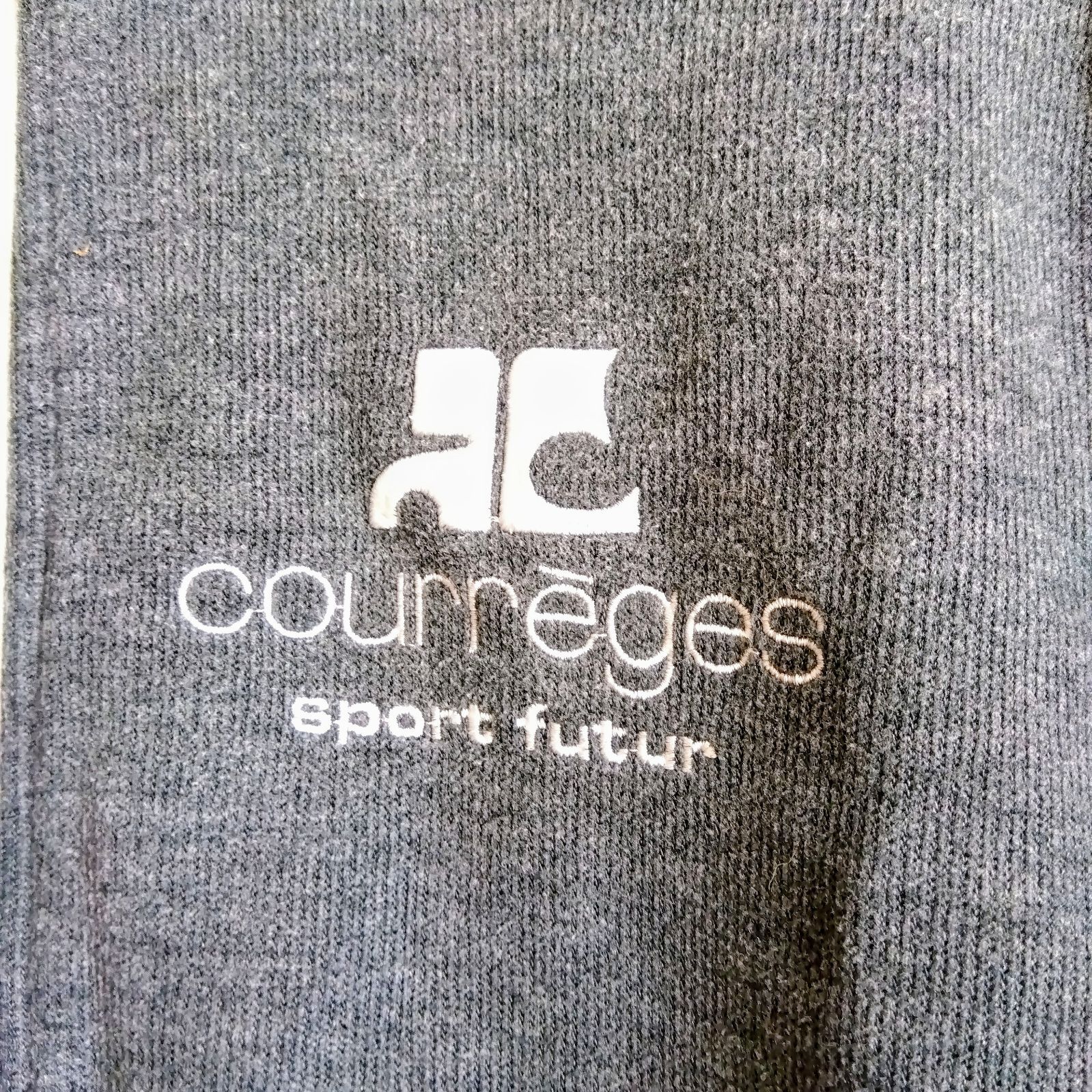 美品　Courreges クレージュ ロゴ ジップ　ジージャン　M 美品 Courreges クレージュ ロゴ ジップ ジージャン M