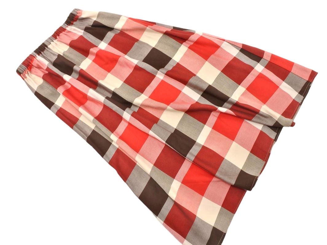 ブルーレーベルクレストブリッジ　3way　ノバチェックロングスカート　赤　36 BURBERRY BLUE LABEL - ブルーレーベル クレストブリッジ