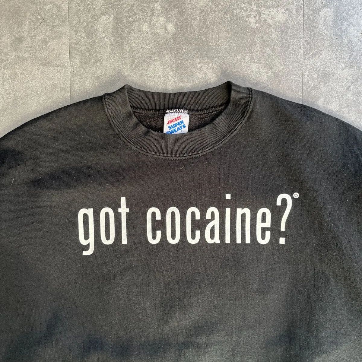 got cocaine? 前Vスウェット XL 90’s 00’s got cocaine? 前Vスウェット XL 90's 00's