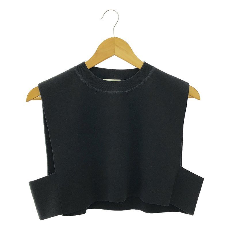 HYKE / ハイク | 2022SS | CREW NECK CROP TOP ロゴ 刺しゅう