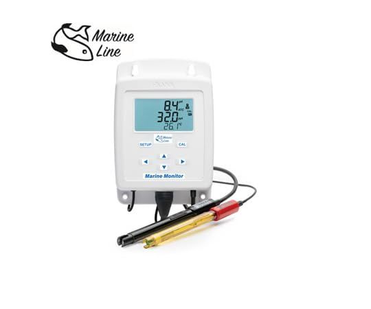 3営業日で発送 ハンナ MarineLine 壁掛け式pH 塩分 °Cモニター HI 981520