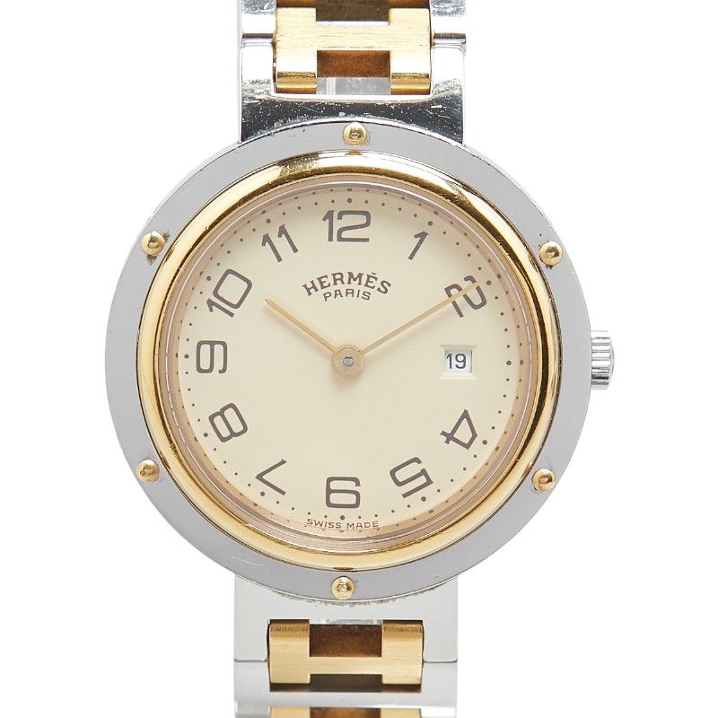 エルメス クリッパー ステンレススチール メッキ メンズ HERMES 1-0206094
