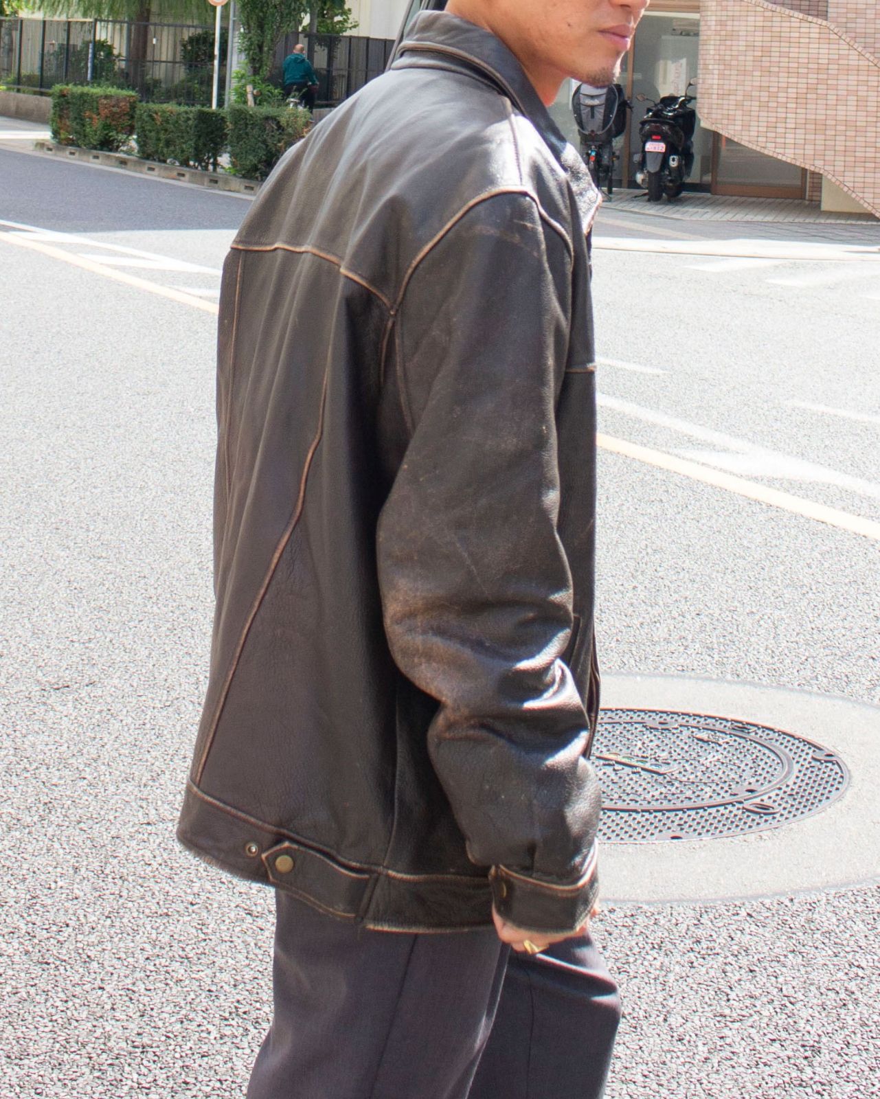 G-Ⅲ Apparel 90 s Lether Jacket メンズ 古着 レザージャケット 90s 80s アメリカ古着