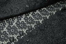 美品 DOLCE & GABBANA ◇ 総レース ロングジャケット 黒 38