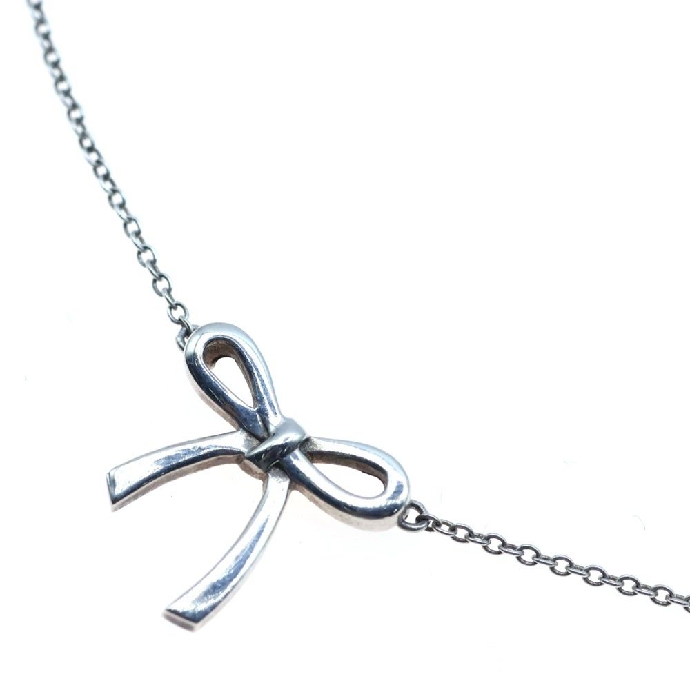 TIFFANY&Co (ティファニー) ボウ リボン ネックレス ペンダント シルバー SV925