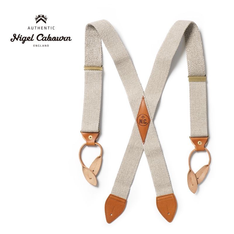 Nigel Cabourn ナイジェルケーボン サスペンダー US ARMY SUSPENDER LINEN” 80500064001