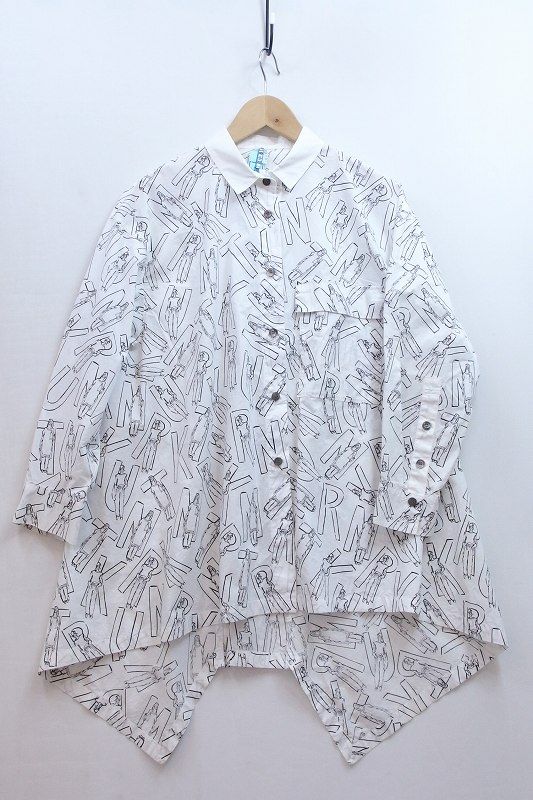 【中古】TRUNK HIROKO KOSHINO トランク ヒロコ コシノ トップス レディース ネイビー グレー 袖メッシュ サイズ38 日本製 TRUNK HIROKO KOSHINO (Women) / トランクヒロココシノ TOP