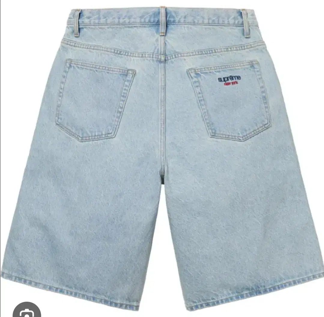 supreme バギーデニムショーツ 34インチ ウォッシュドインディゴ シュプリーム バギー デニムショートパンツ ウォッシュド